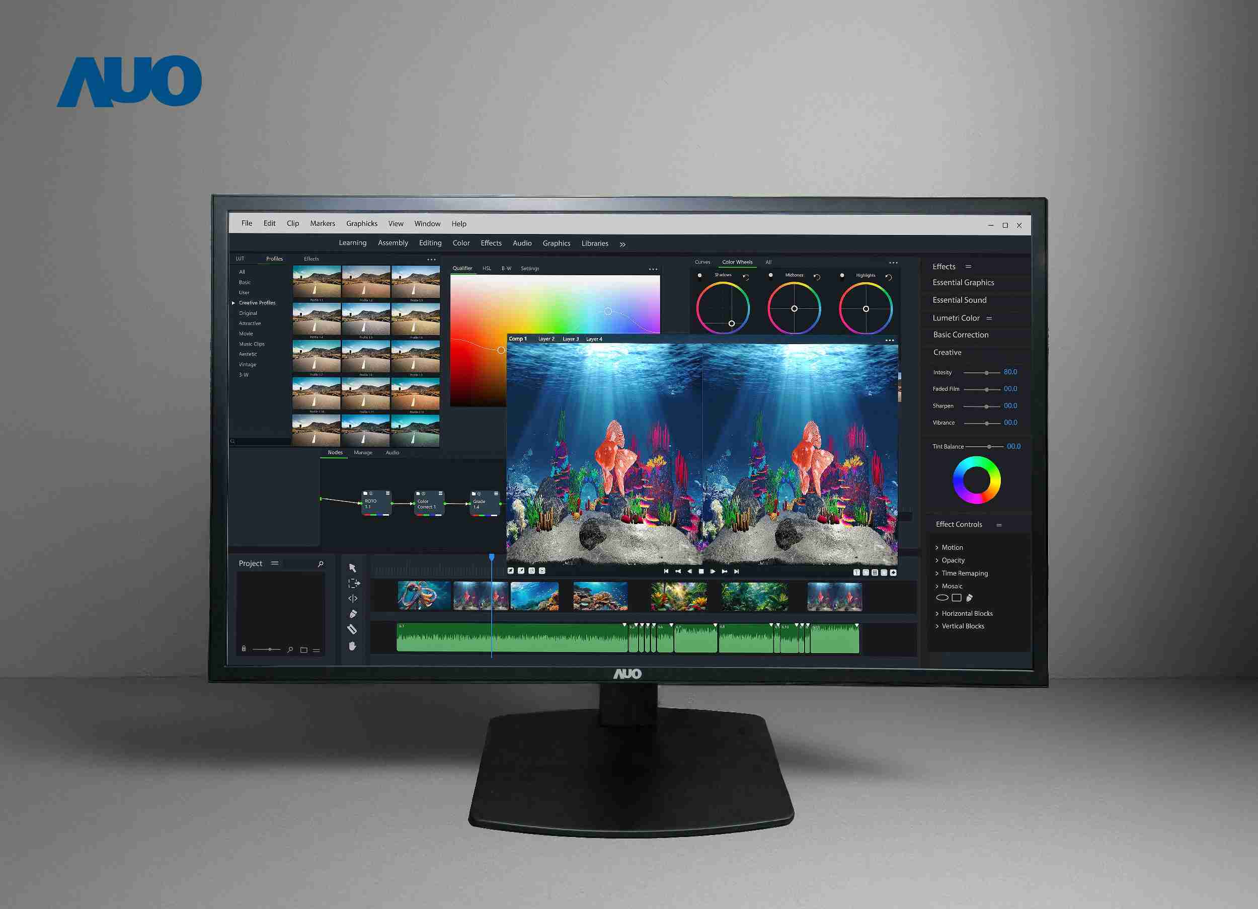 NG大舞台开发32吋2D/3D专业桌上型显示器，，，，拥有8K4K超高分辨率，，并以低串扰算法优化3D显示效果，，搭载自动眼球追踪功能，，，，能实时调整3D图像，，，进行实时2D与3D无缝共存窗口，，提供图像设计工作者突破二维接口的崭新工作氛围与效率